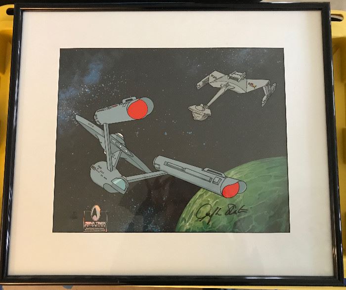 Signed Star Trek Animation Art