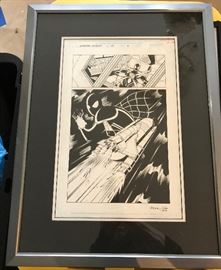Signed Spiderman Animation Art
