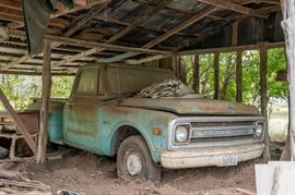 1969 Chevy Stepside P/U, 84,300 miles, 2 wheel drive, original straight six cly engine, 1/2 ton, VIN# CS149F852142, we do have the title, was apparently flooded in the 1998 floods, needs to be towed off property, asking $3,000
