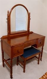 Vintage Vanity and Bench - Part of a 4 Piece Set