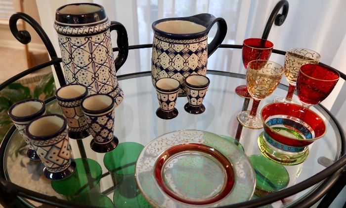 Mexico Pottery & Misc Glassware