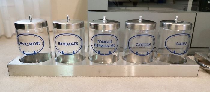 Vintage Medical Apothecary Jars (2 complete sets)