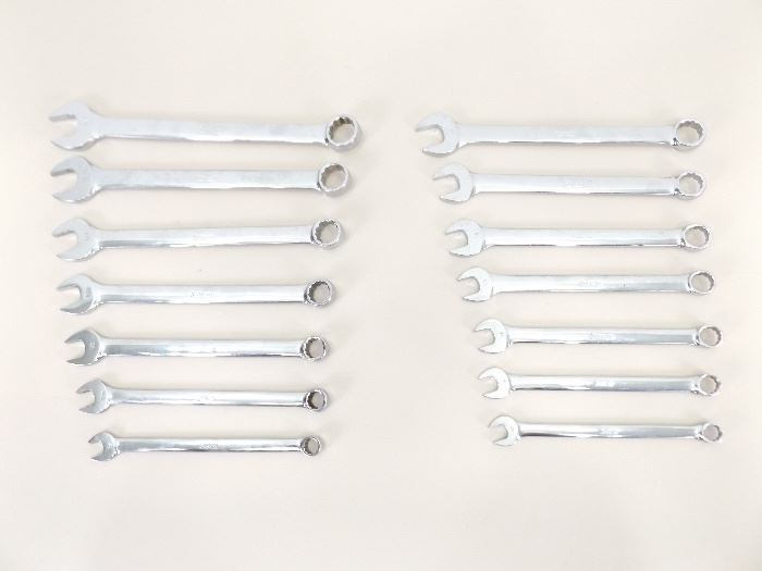 2 Snap-On Standard and Metric Open End Wrench Sets
