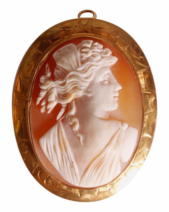 10 Kt. Gold Shell Cameo