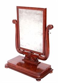 19th C. Mahogany Dressing Mirror