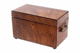 19th Century English Mahogany Tea Caddy