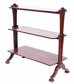19th Century English Rosewood Etagere