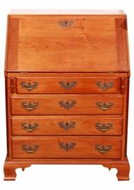 Antique Cherry Wood Slant Front Desk