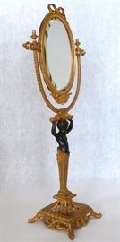 Bronze Table Top Dressing Mirror