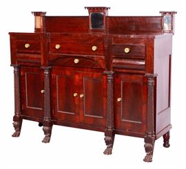 Empire Period Mahogany Sideboard