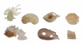 Group of Jade and Jadeite Objects