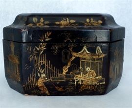 Lacquered Chinese Tea Caddy