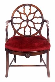 Mahogany Wheelback Armchair