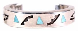 Native American Silver Bangle