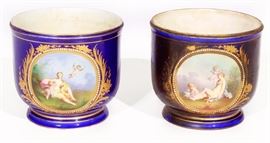 Pair Sevres Cache Pots