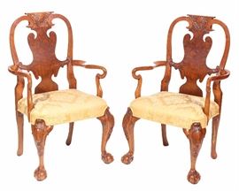 Pair of Georgian Style Armchairs