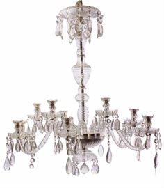 Waterford Pattern Crystal Chandelier