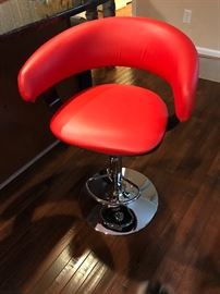 Contemporary leather barstools==> $125 each or BOTH for $200