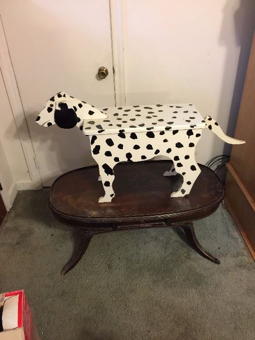 Well behaved Dalmation table