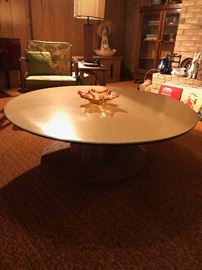 Vintage round coffee table 