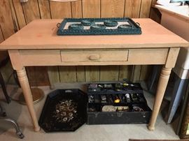 Antique kitchen table