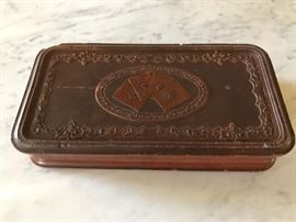 RARE Gutta Percha cribbage board