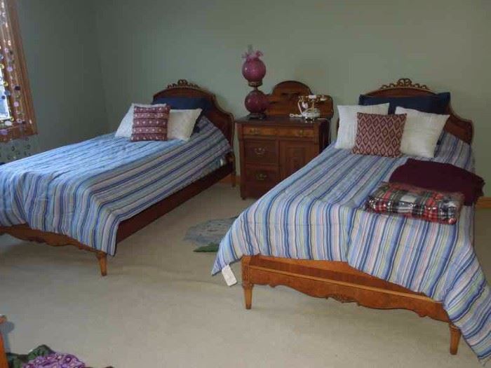 Victorian Twin Beds.