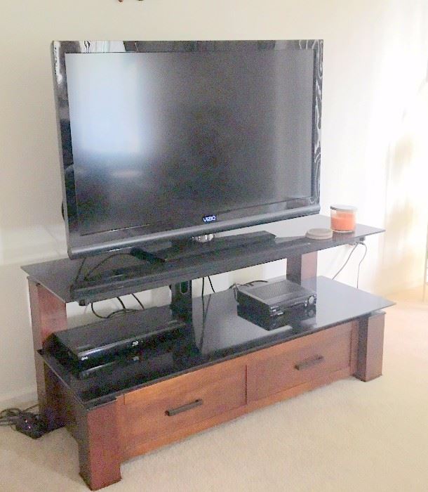 Big Screen TV and tv Stand unit. 