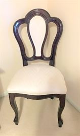 Beautiful chair w/upholstered seat and part back