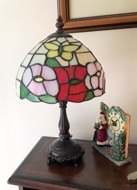 'Leaded glass lamp