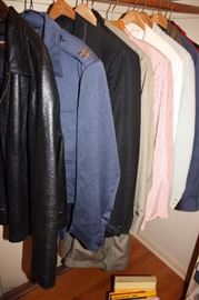 Men's clothes including some military