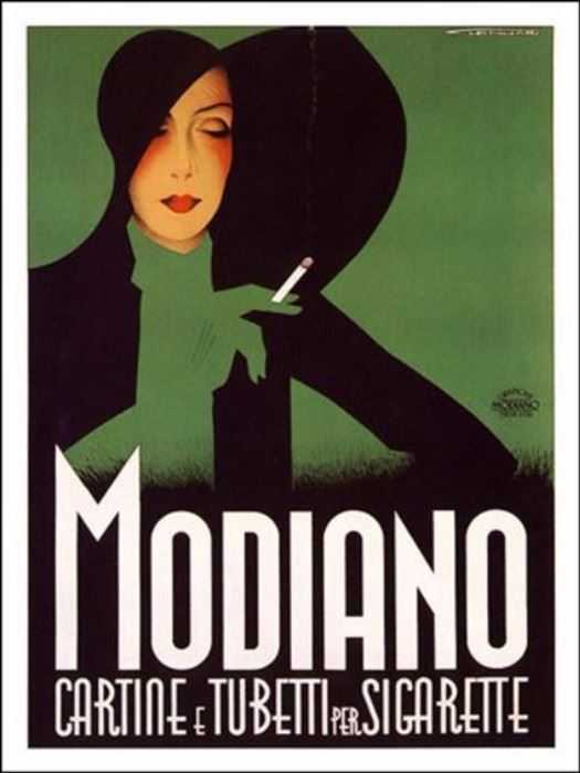 HUGE 5 FT MODIANO ADVERTISING POSTER