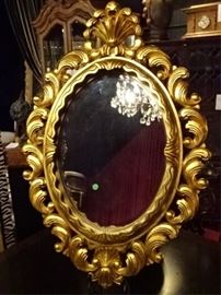 GILT WOOD MIRROR