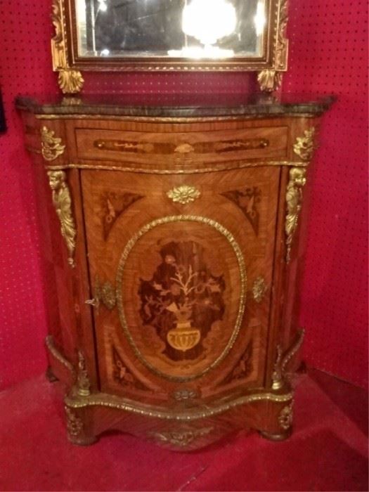 LOUIS XV STYLE MARQUETRY CABINET