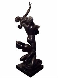 LARGE BRONZE SCULPTURE THE RAPE OF THE SABINES