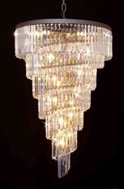 VENINI STYLE CRYSTAL CHANDELIER