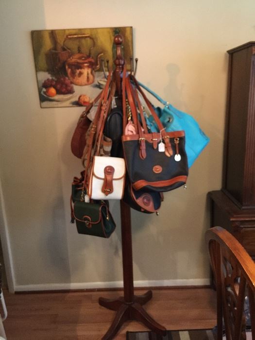 Some of the many quality purrs tat will be available.  Dooney and Bourke, Coach. Michael Kors, etc.  Many accessories, clothes, shoes, boots, and bags --some new, some vintage.