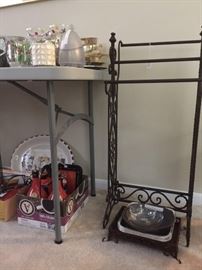 Lots of  nice things...Wrought Iron three blanket holder, fat chef items. Etc.  