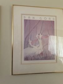 Two DAN GOAD PRINTS prrfect for large living room art