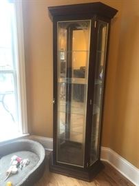 #5	Display Cabinet w/glass shelves mirror back lighted  27x11x71	 $75.00 	