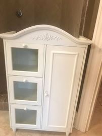 #20	Laminate White Display Cabinet  As Is   24x11x36	 $35.00 	