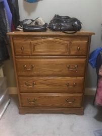 #45	childcraft Oak Chest of Drawers  35x18x42	 $150.00 	