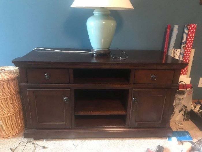 #61	Wood Entertainment Cabinet for Flat Screen   54x21x30	 $220.00 	