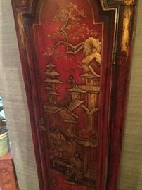 18th Century Asian style hand-painted clock