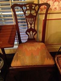 One of two dining chairs