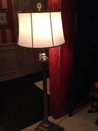 Brass floor lamp