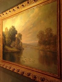 Lovely framed oil by artist Grace Pratt