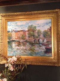 Muted oil by Austin with elegant frame