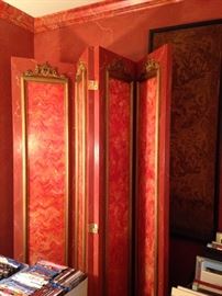 Four-paneled room divider