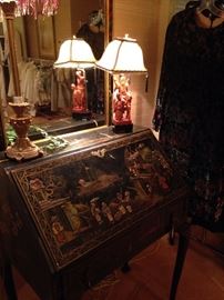 Striking antique Asian secretary